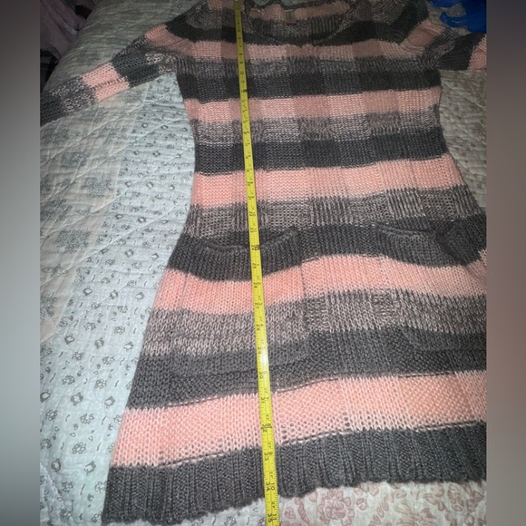 No boundaries Striped Pink and Gray Sweater Dress. Size XXL Junior GUC - Picture 9 of 9